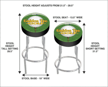 Golden Tee Adjustable Stool