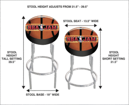 NBA Jam™ Adjustable Stool