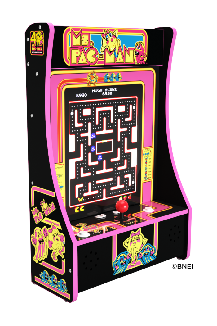 Ms.Pac-Man-40thAnniversary-PartycadePlus-10Games-BlackMSP-D-10184_forshopify_1000x1500_01-700x1050-1.png Ms. PAC-MAN™ Partycade™ – 40th Anniversary Black Edition – 10 Games