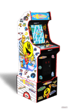 PAC-MAN Customizable Arcade Game Featuring PAC-MANIA 14-in-1 Games & 100 Bonus Stickers